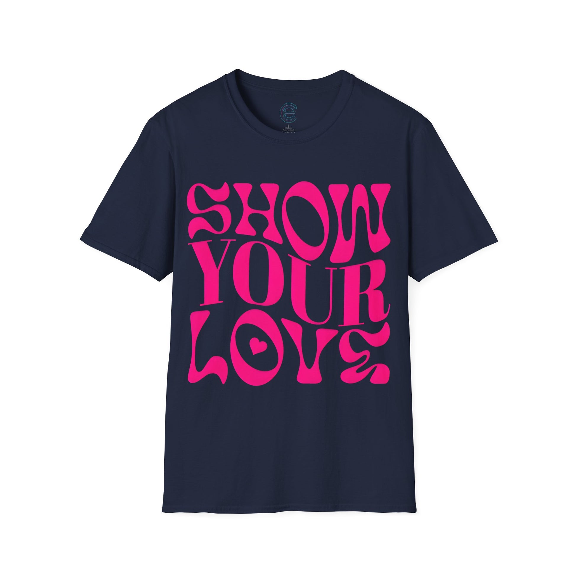 Show Your Love - Ice Grey Graphic T-Shirt