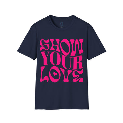 Show Your Love - Ice Grey Graphic T-Shirt