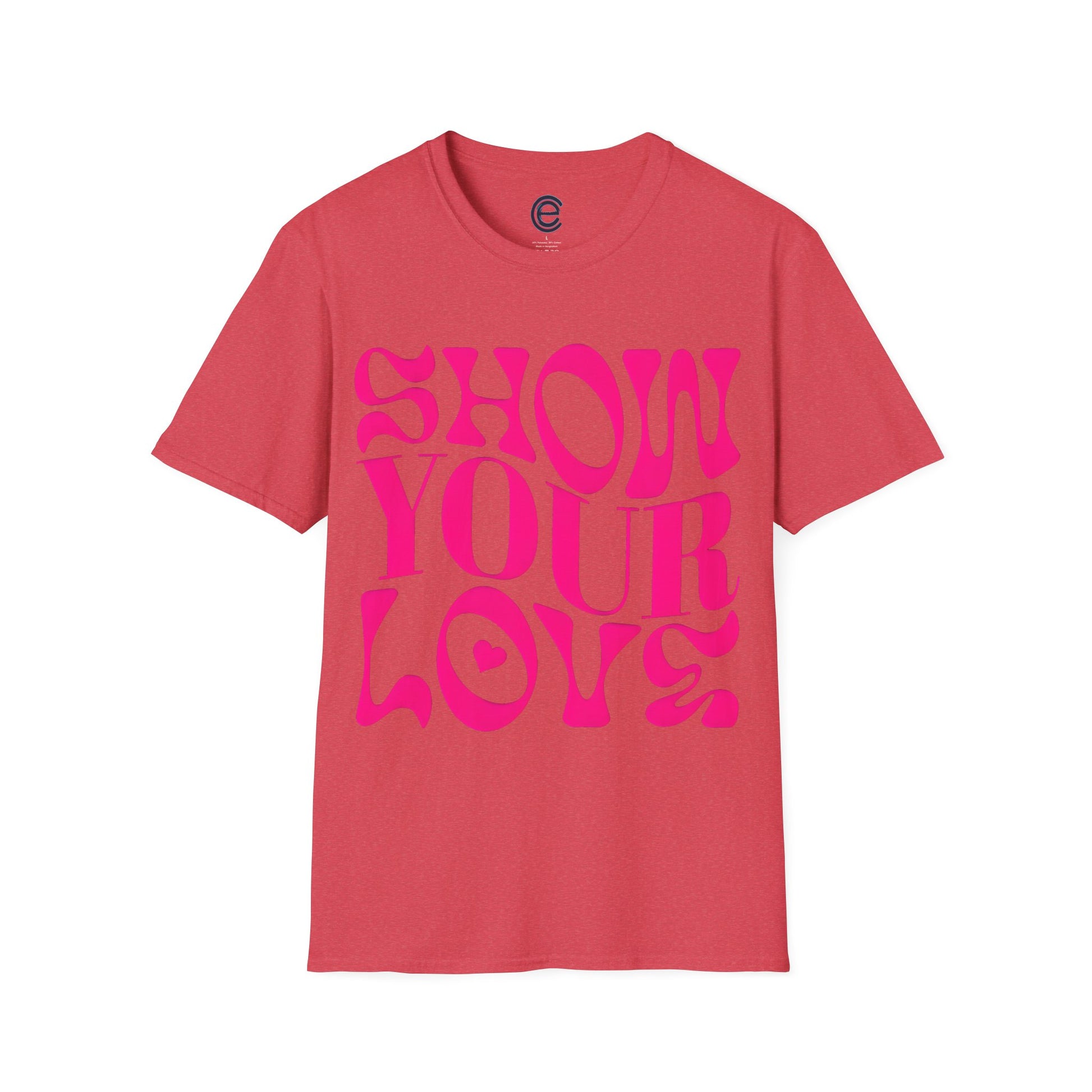 Show Your Love - Sport Grey Graphic T-Shirt