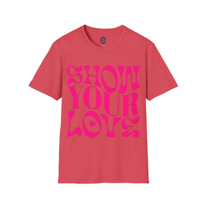 Show Your Love - Sport Grey Graphic T-Shirt