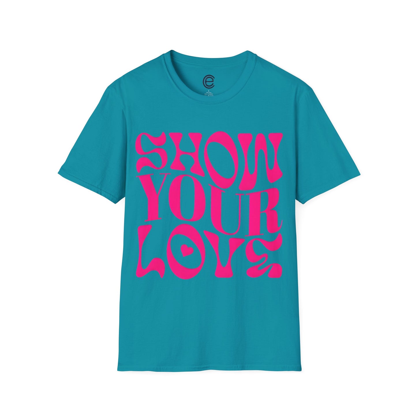 Show Your Love - White Graphic T-Shirt