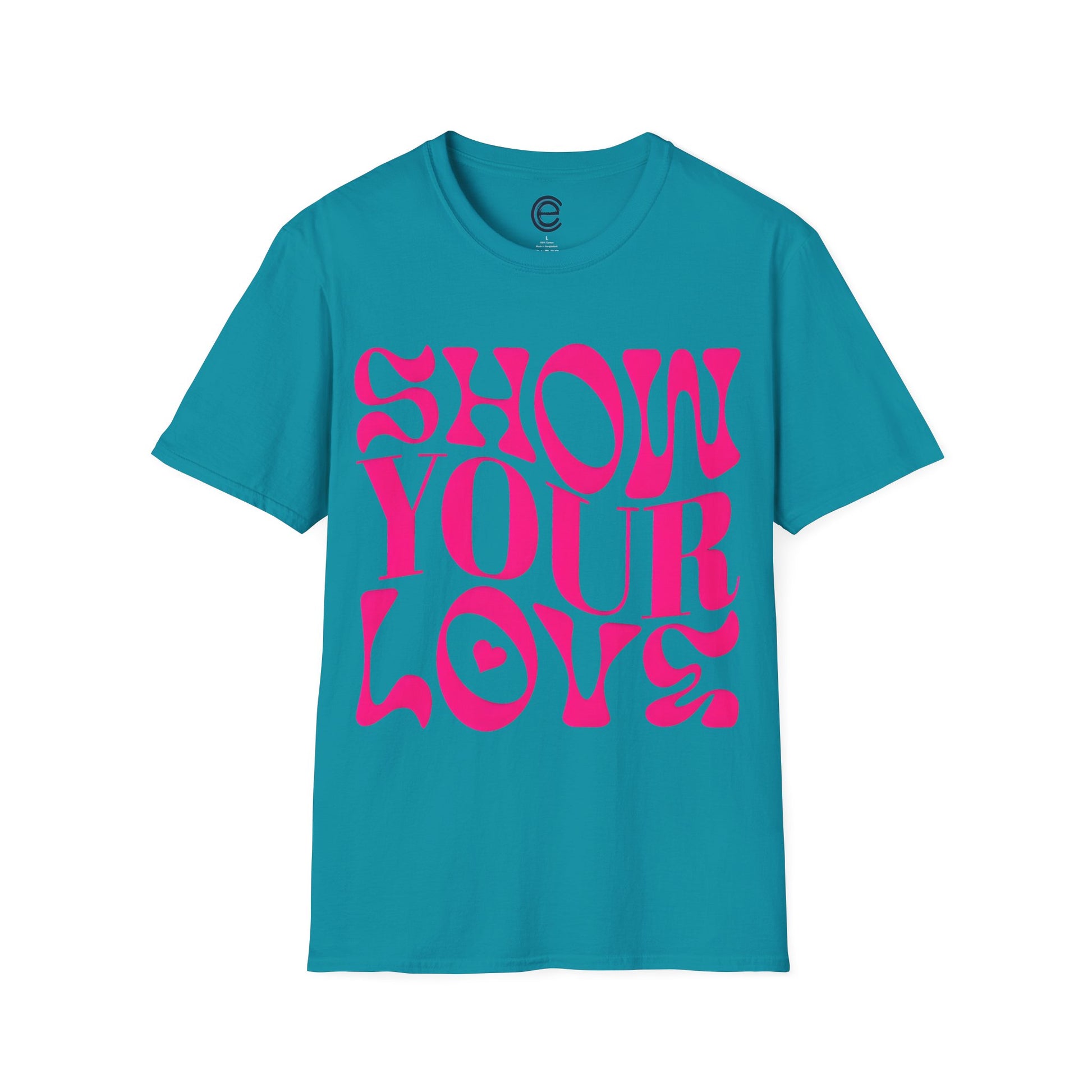 Show Your Love - White Graphic T-Shirt