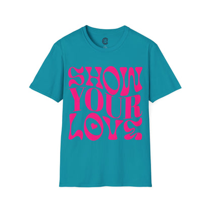 Show Your Love - White Graphic T-Shirt