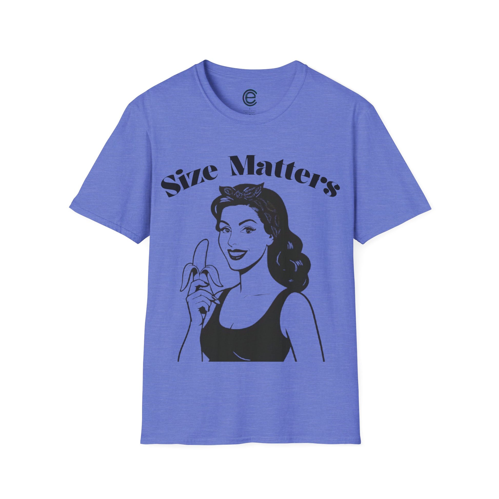 Size Matters - Heather Royal Graphic T-Shirt