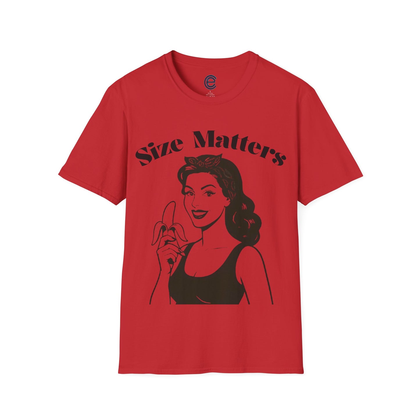 Size Matters - Red Graphic T-Shirt