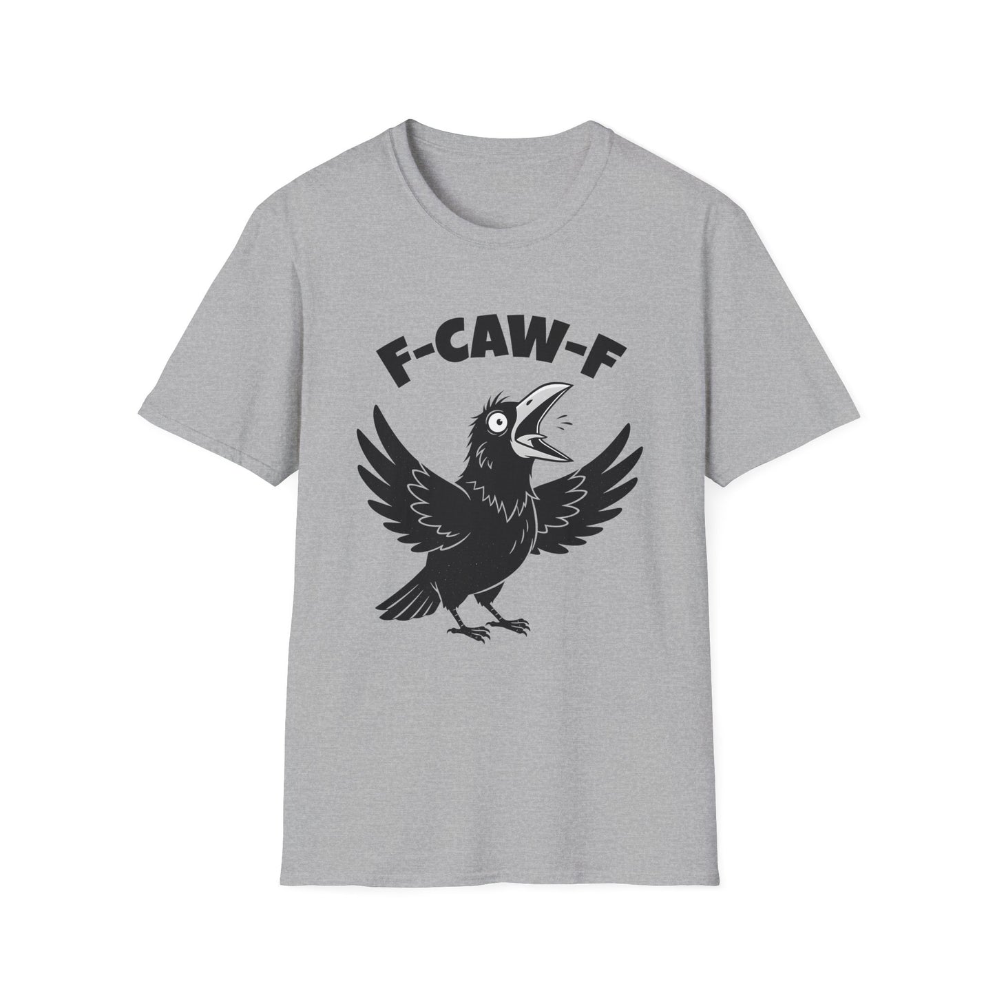 Sport Grey Crow F-CAW-F T-Shirt - Funny - Humorous - Bird Squawking