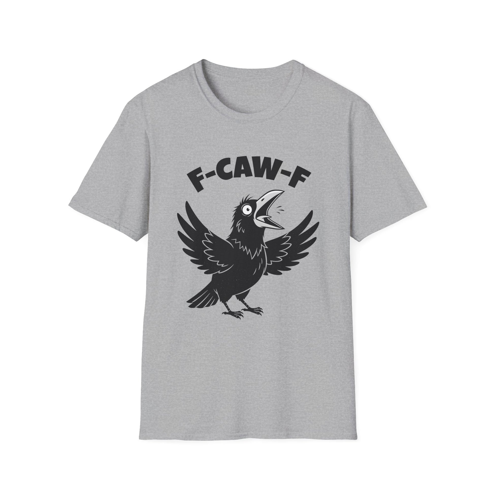 Sport Grey Crow F-CAW-F T-Shirt - Funny - Humorous - Bird Squawking