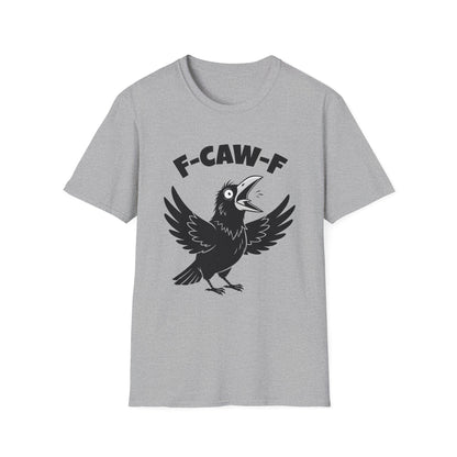 Sport Grey Crow F-CAW-F T-Shirt - Funny - Humorous - Bird Squawking