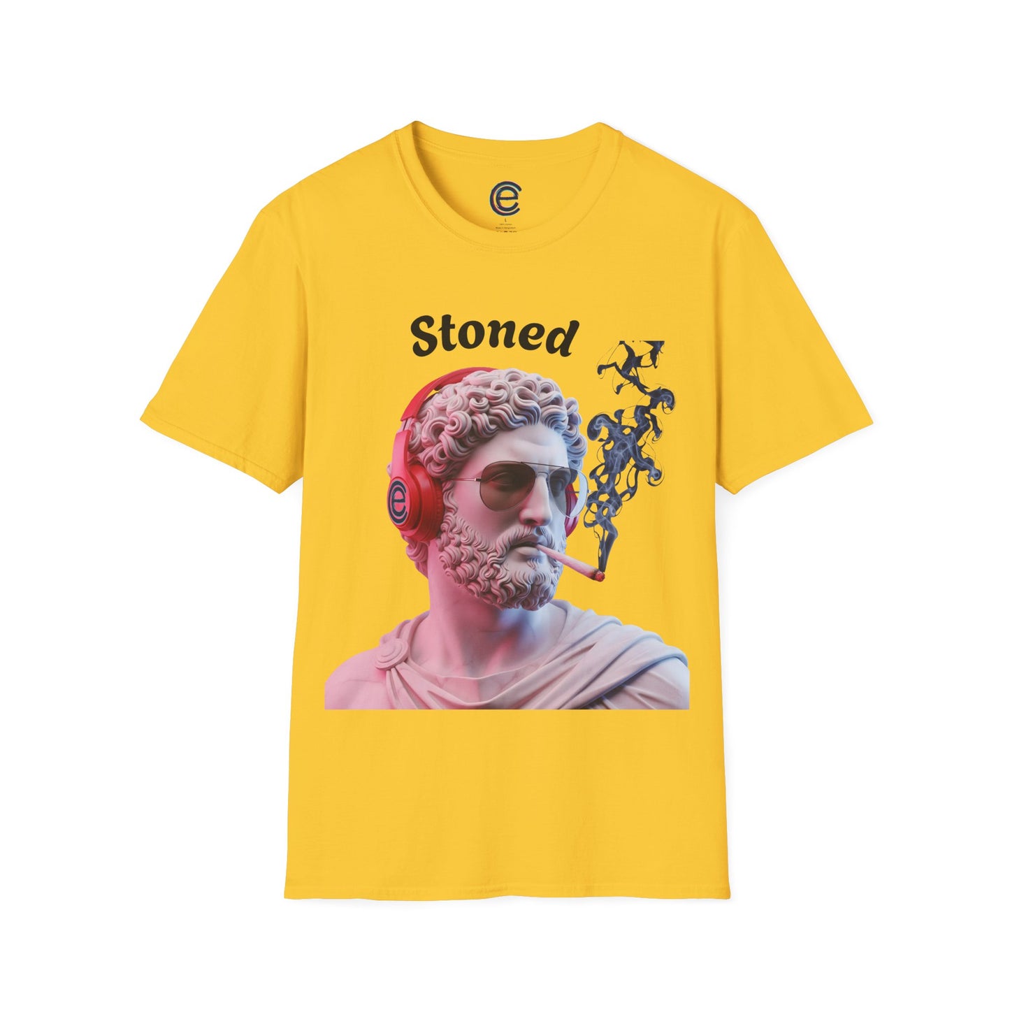 Stoned Smoker - Dark Chocolate Graphic T-Shirt