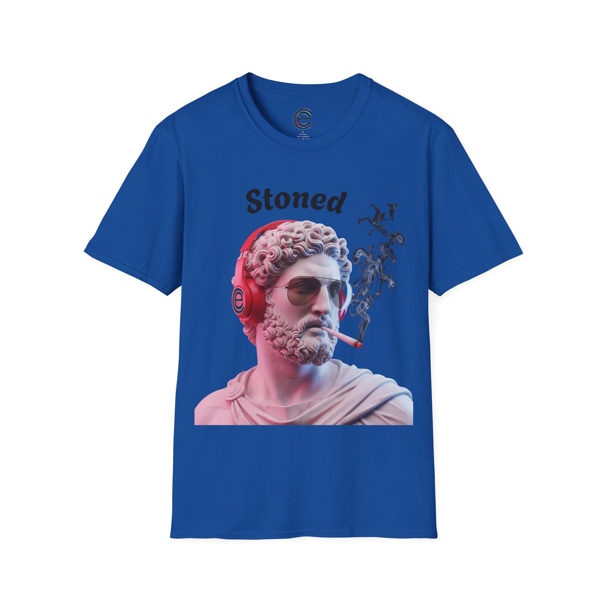 Stoned Smoker - Heather Royal Graphic T-Shirt