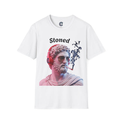 Stoned Smoker - Navy Graphic T-Shirt