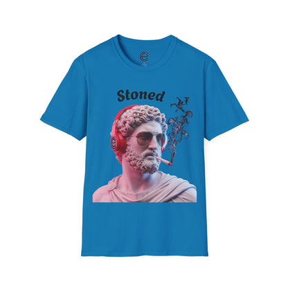 Stoned Smoker - Sapphire Graphic T-Shirt