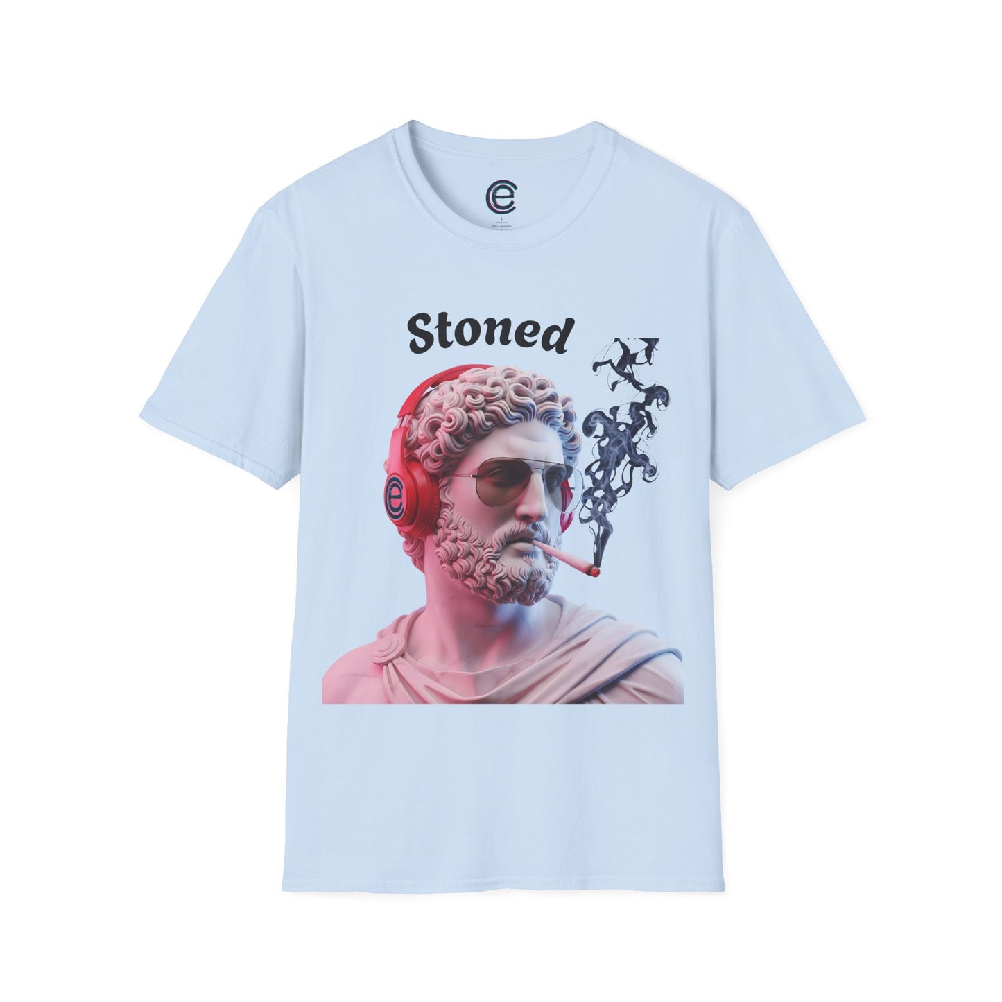 Stoned Smoker - Sport Grey Graphic T-Shirt