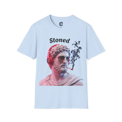 Stoned Smoker - Sport Grey Graphic T-Shirt