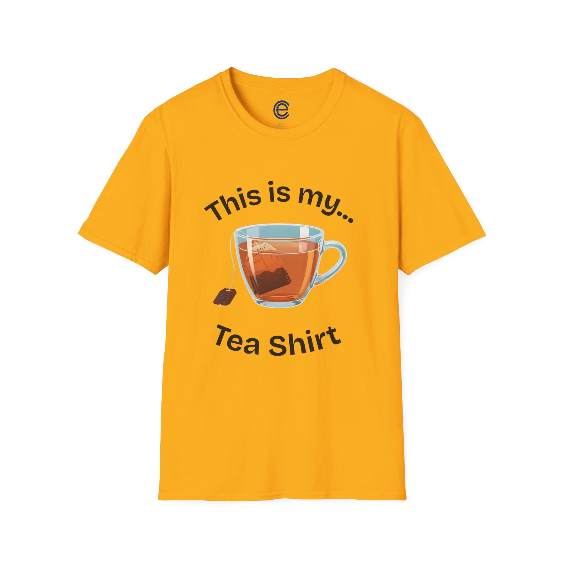 This Is My Tea-Shirt - Gold Graphic T-Shirt