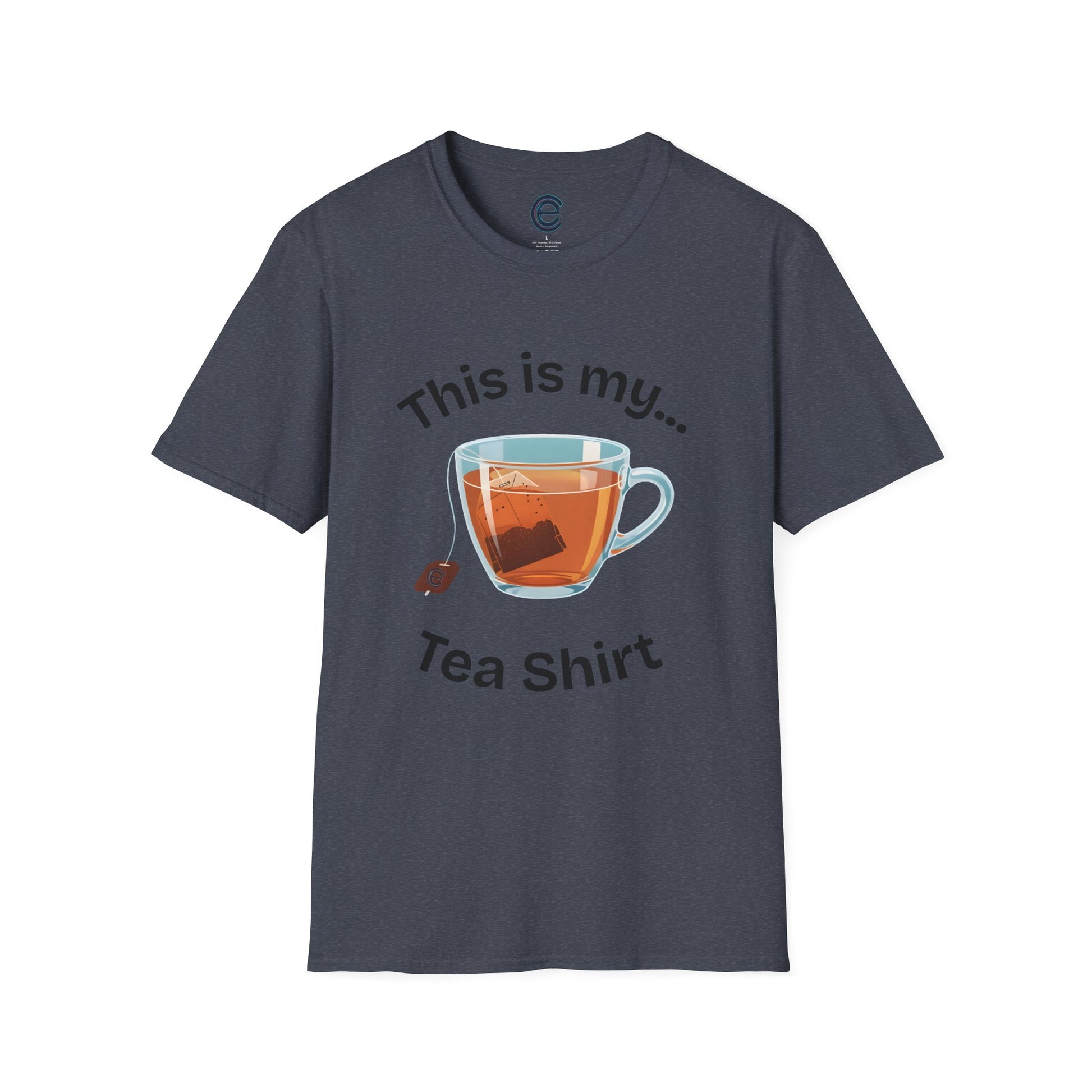 This Is My Tea-Shirt - Heather Navy Graphic T-Shirt