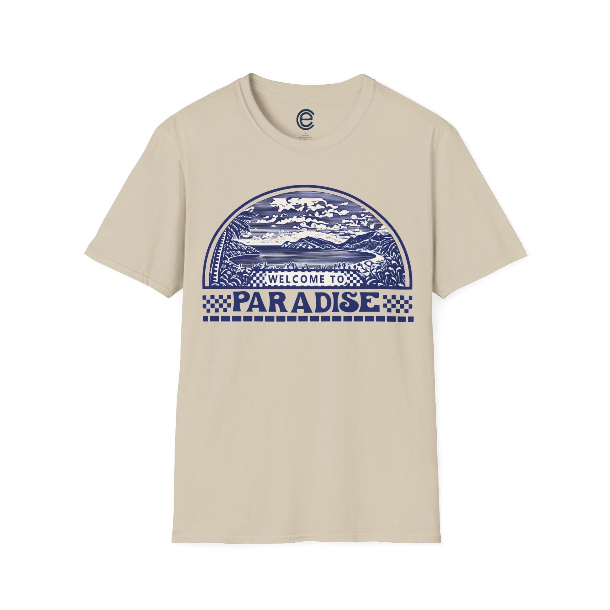 Welcome to Paradise - Sand Graphic T-Shirt