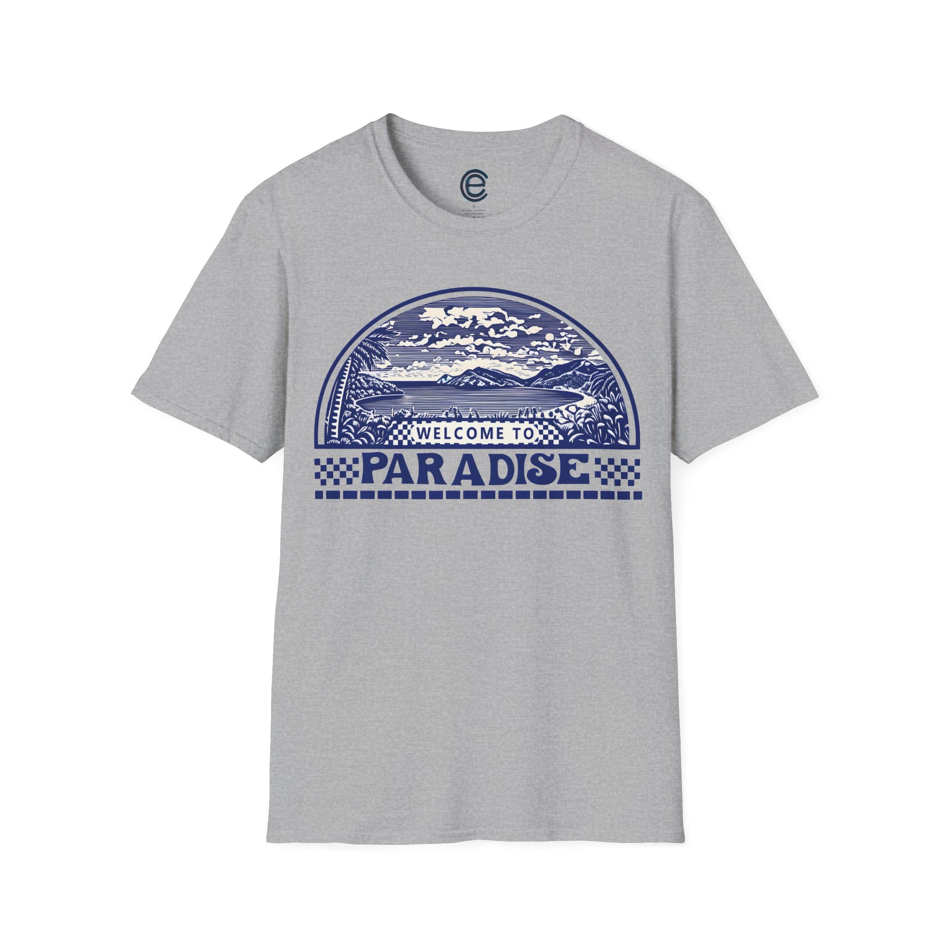 Welcome to Paradise - Sport Grey Graphic T-Shirt