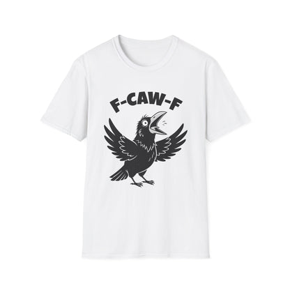 White Crow F-CAW-F T-Shirt - Funny - Humorous - Bird Squawking
