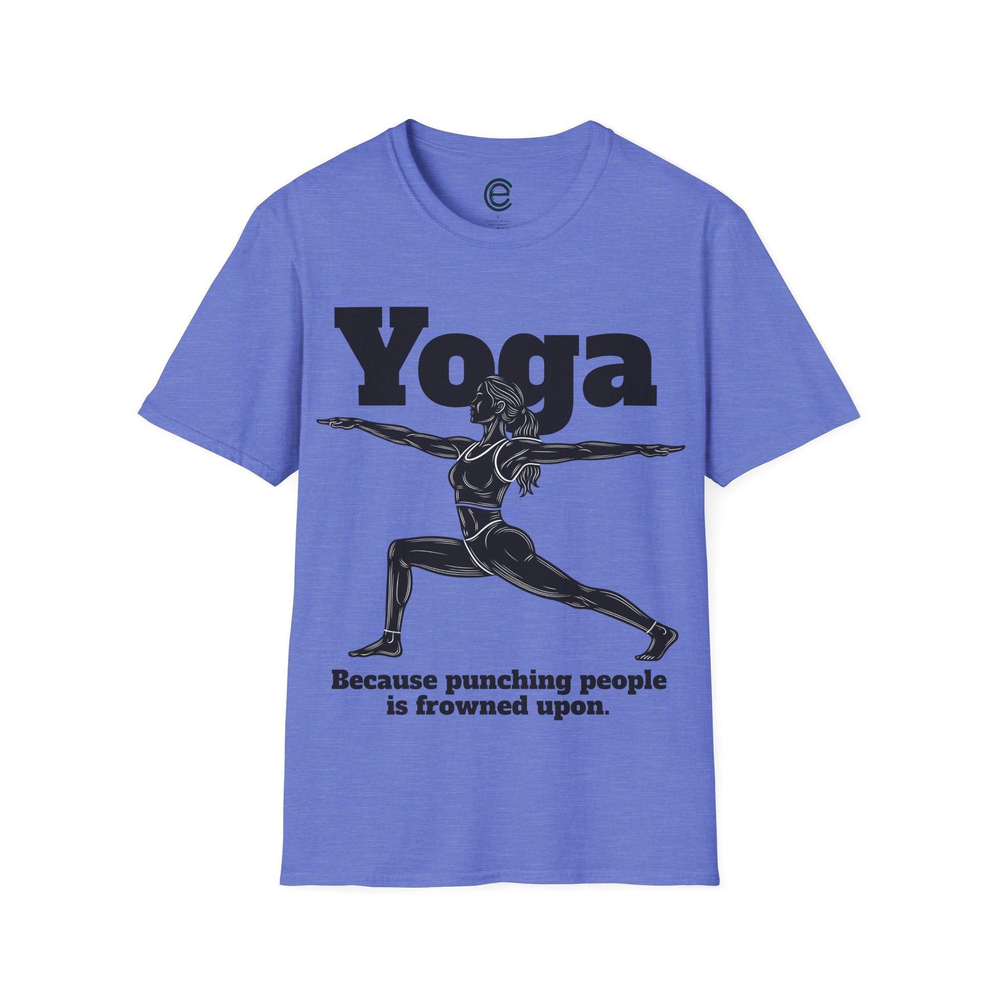 Yoga, Because... - Red Graphic T-Shirt