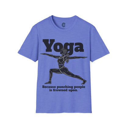 Yoga, Because... - Red Graphic T-Shirt